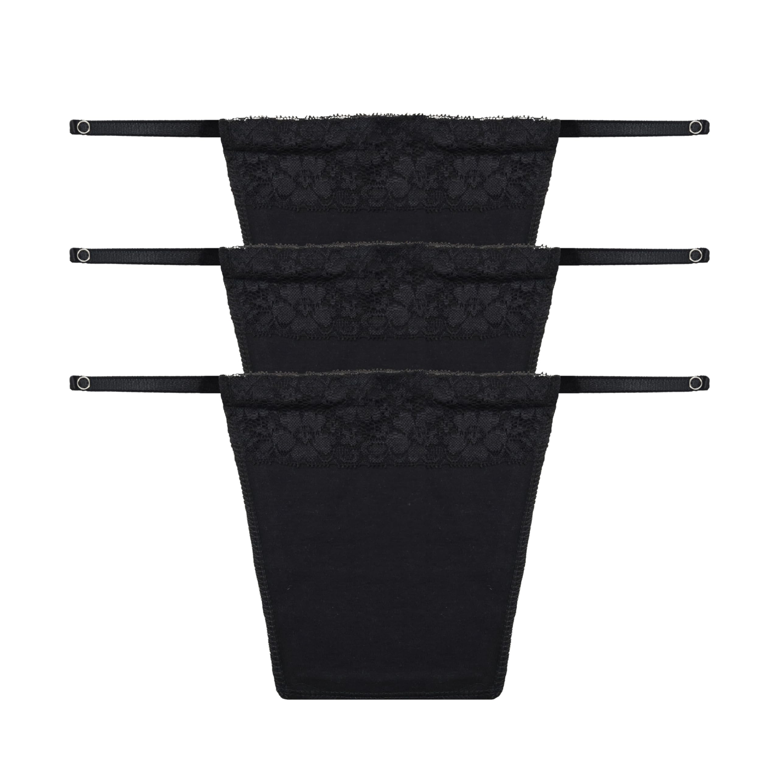 Cotton Clip On Camisole for Women Mock Lace Deep Neck Cleavage Cover Up Inner Cami Secret Slip for Women | Free Size