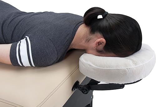 Miniatura 6 de EarthLite Fundas desechables ajustables para cuna facial, de grado médico, suaves y antiadherentes, fundas para reposacabezas de masaje para mesas