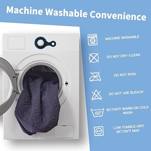 Miniatura 7 de BEDLORE Protector de colchón impermeable, tamaño Queen, sin ruido, con bolsillo profundo de 6 a 21 pulgadas de profundidad, funda de colchón de cama