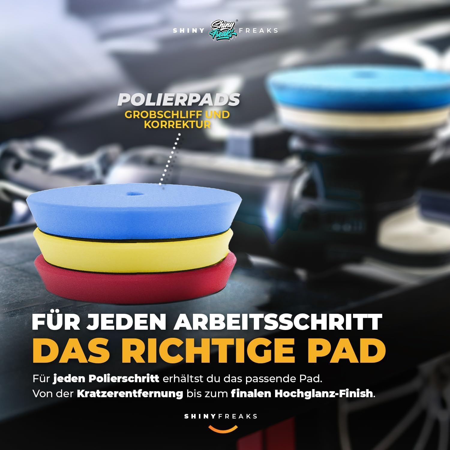 Auto Politur Set: Sonax ExCut 05-05 + Ex 04-06 + OS 02-06 (je 250ml) Autopolitur Set + Ceramic Quick Detailer - Zur starken Defektkorrektur und maximalen Hochglanz - Auto polieren | 8-teilig
