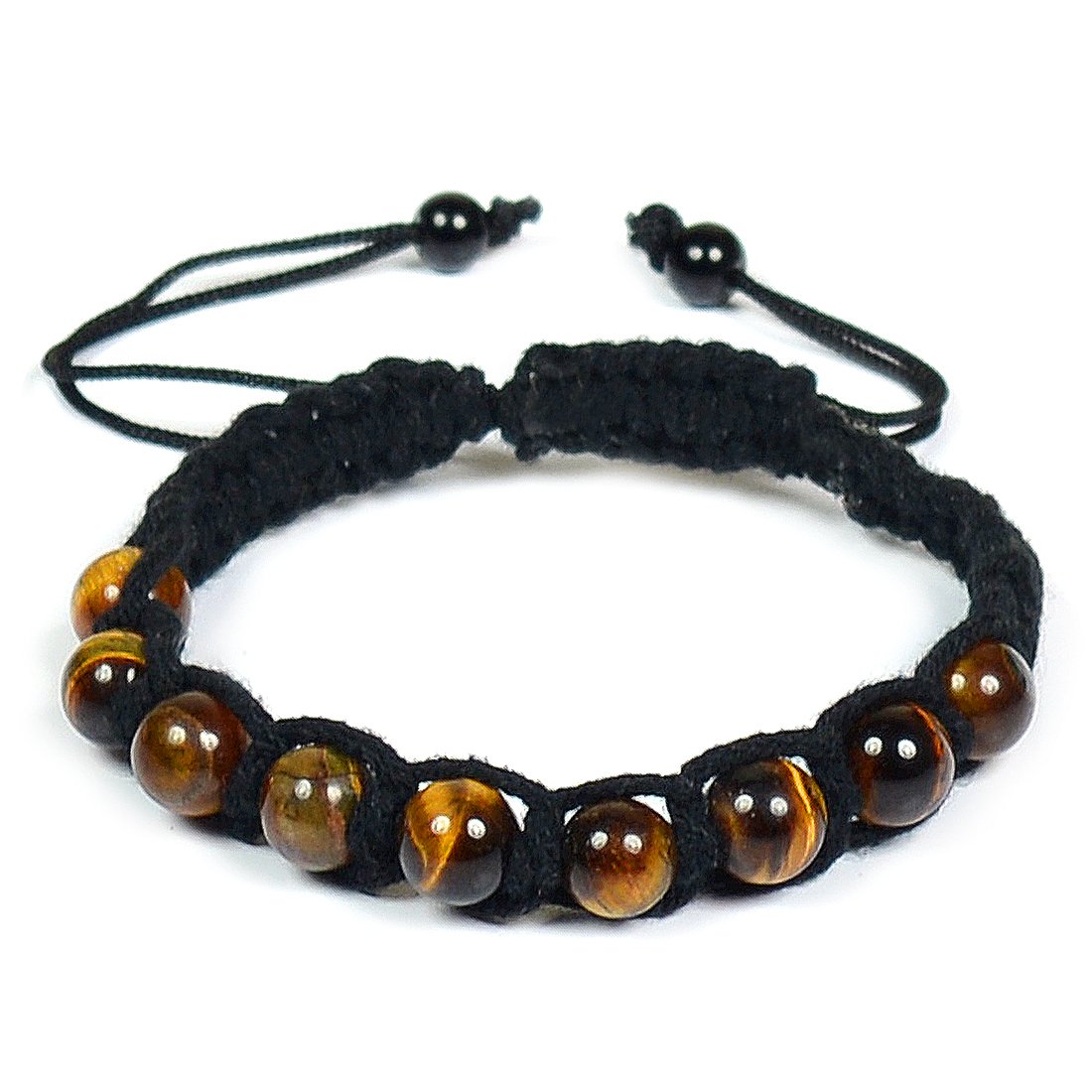 Reiki Crystal Products Tiger Eye Bracelet Natural Crystal Stone Thread 8 mm Bracelet for Courage, Protector and Will Power (B07FS1WCZ6) Amazon Price History, Amazon Price Tracker