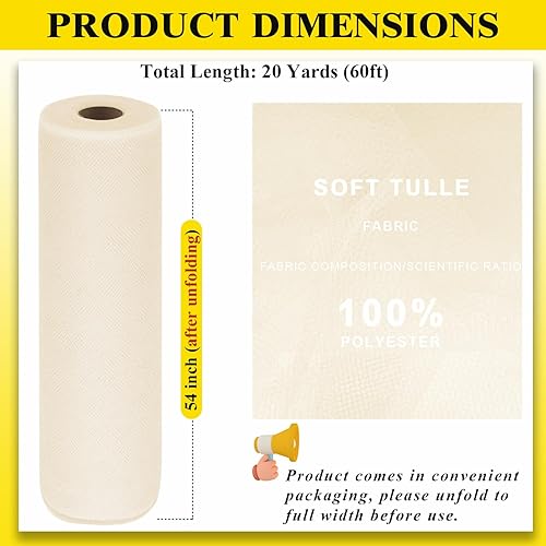 Miniatura 29 de Rollos de tela de tul azul de 54 pulgadas por 20 yardas, perno de carrete de tutú para decoración de bodas, falda tutú de baby shower, envoltura