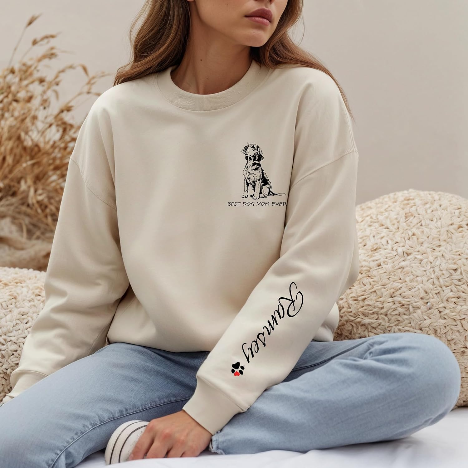 Custom Dog Mom Shirt Gifts for Women, Mother's Day Hoodie, Custom Shirt with Dog Picture for Women