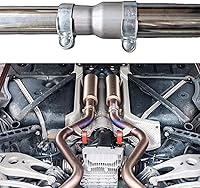 Vista 3 de Kingsea Stainless Steel Exhaust Pipe Fitting, Exhaust Sleeve, Connection Diameter 40 mm to 45 mm, Pipe Connector Exhaust Clamp