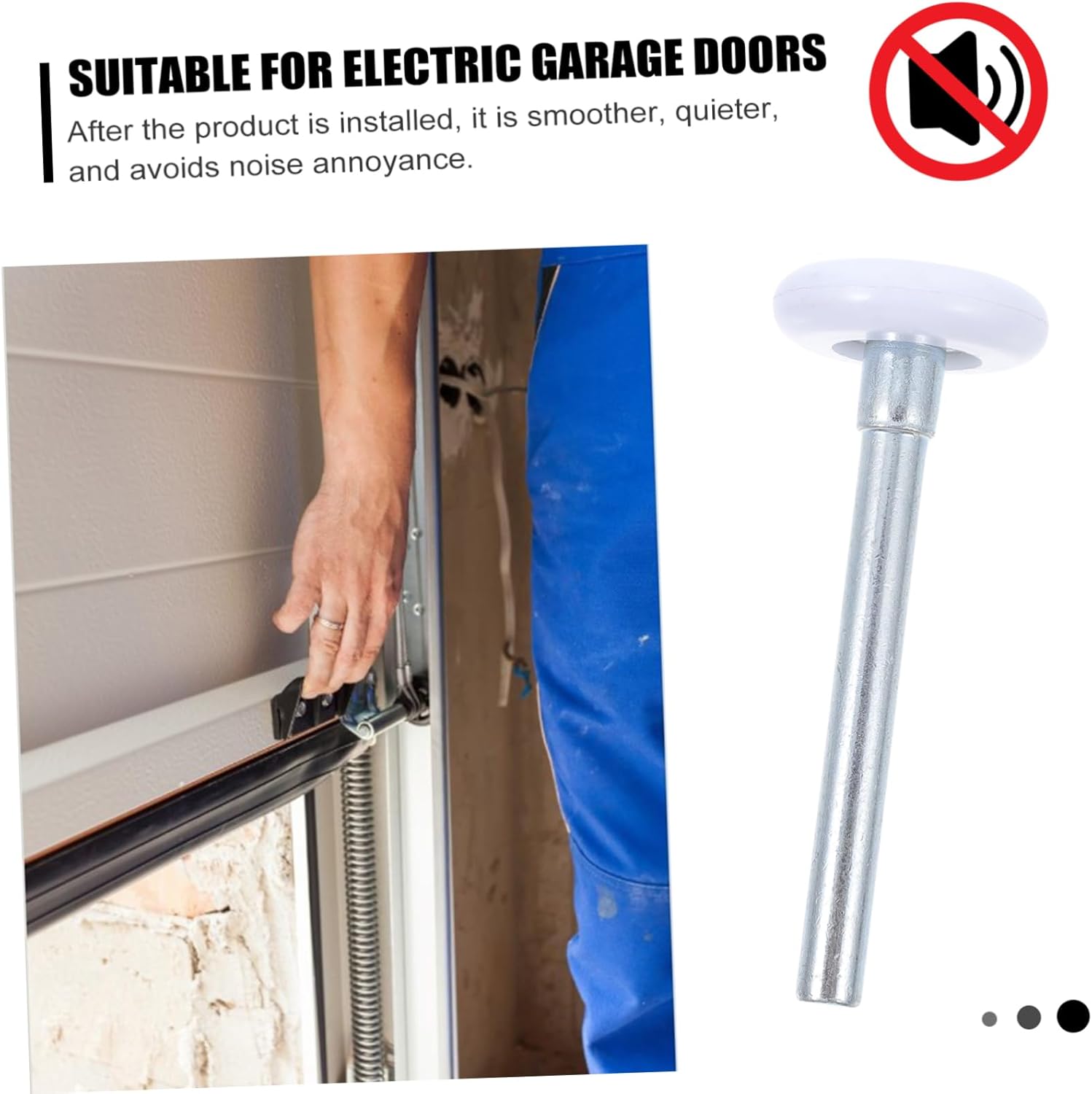 10pcs Garage Door Wheel Kit Nylon Rollers Heavy Duty Guide Wheels Simple Install