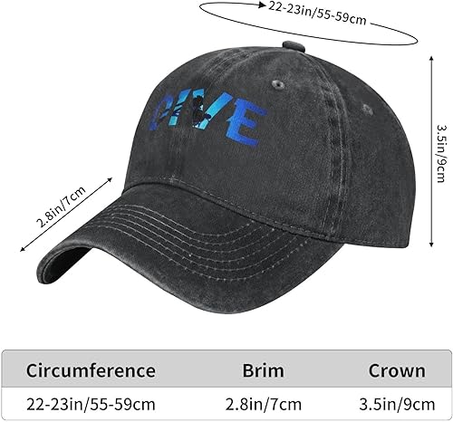 Miniatura 2 de allgobee Gorra de béisbol de algodón para buceo, buceo, buceo, sombra, natación profunda, buceo, sombrero de papá, ajustable, estilo camionero,