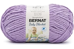Bernat Baby Lilac Yarn - Super Bulky #6 Yarn for Knitting and Crochet