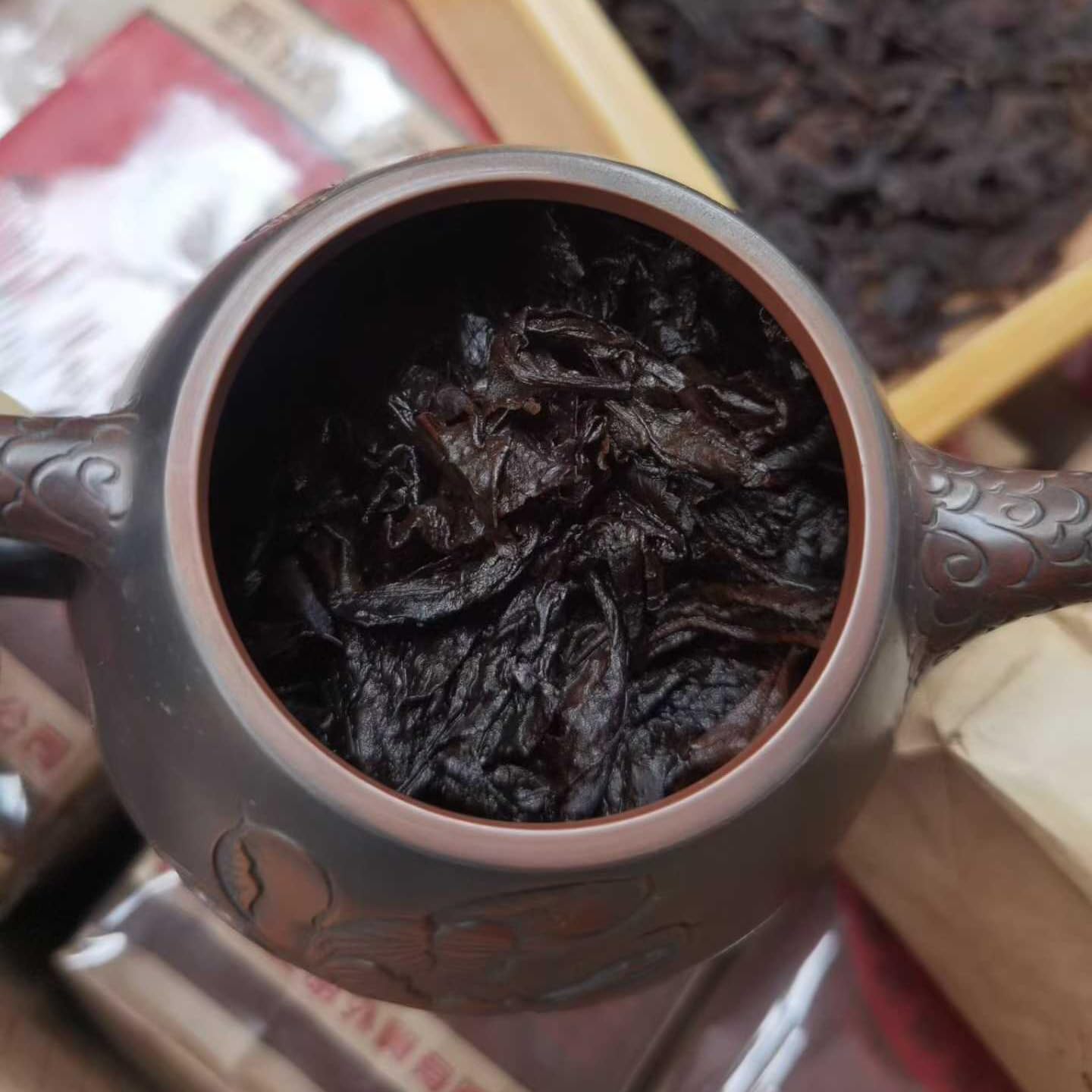 1995 Kunming Foreign Trade Yiwu Wild Arbor Ripe Pu-Erh Loose Tea Aged 300g