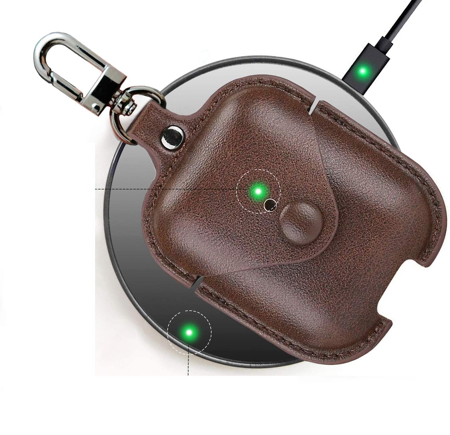 Meyaar Leather Case Cover Only Compatible With Boat Airdopes 141