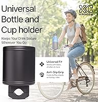 Vista 2 de Kroozie 2.0 Portavasos para bicicleta - El portavasos de bicicleta definitivo para cruceros de playa, bicicletas eléctricas, patinetas, cochecitos