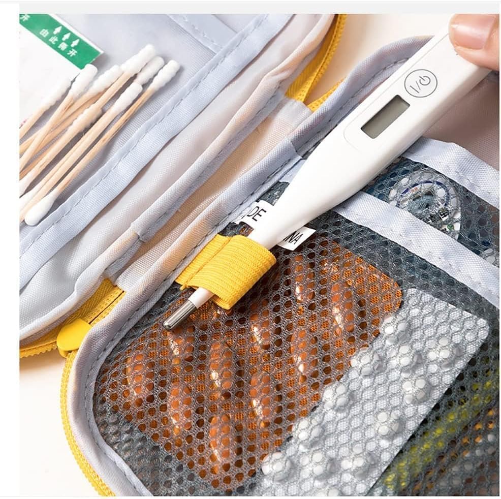 Miniatura 5 de Bolsa de primeros auxilios  1 bolsa de primeros auxilios vacía, bolsa vacía de primeros auxilios, mini portátil médica para acampar al aire libre,