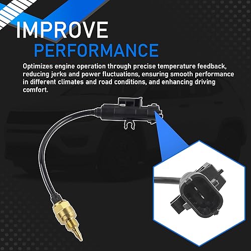 Miniatura 6 de Sensor de temperatura del refrigerante de aceite del motor compatible con Jeep Cherokee Compass Renegade Ram ProMaster City Chrysler 200 Fiat