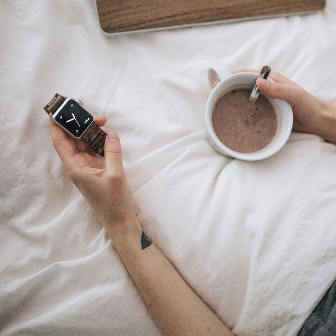 50% Off Discount WOODCESSORIES - Band Compatible with Apple Watch Series 1-5 Made of Real Wood, EcoStrap (40/42 mm, Walnut/Silver) 🔥 Hot Deals WOODCESSORIES - Band Compatible with Apple Watch Series 1-5 Made of Real Wood, EcoStrap (40/42 mm, Walnut/Silver)