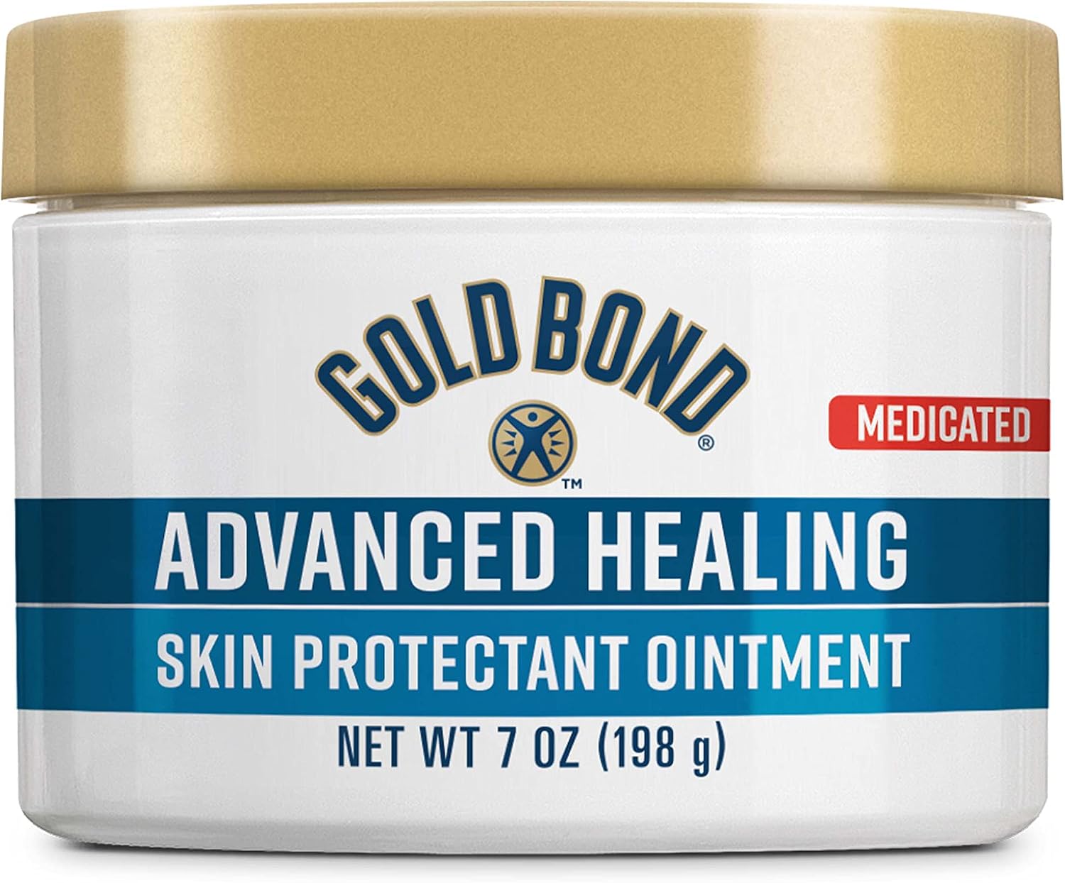 Gold Bond Medicated Advanced Healing Ointment, 7 oz., Hydrates and Protects Dry, Cracked Skin