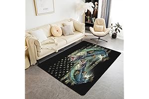 Feelyou Kids Pike Fish Area Rug: A Reel Treat for Fishing Enthusiasts