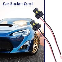 Vista 6 de Kewucn 2 unidades OEM 9005 9006 9012 HB3 HB4 hembra adaptador de cableado conector de cable, accesorios de repuesto de cable de portalámparas serie