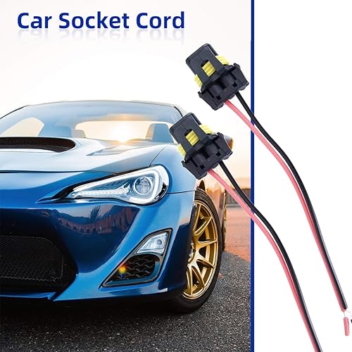 Miniatura 6 de Kewucn 2 unidades OEM 9005 9006 9012 HB3 HB4 hembra adaptador de cableado conector de cable, accesorios de repuesto de cable de portalámparas serie