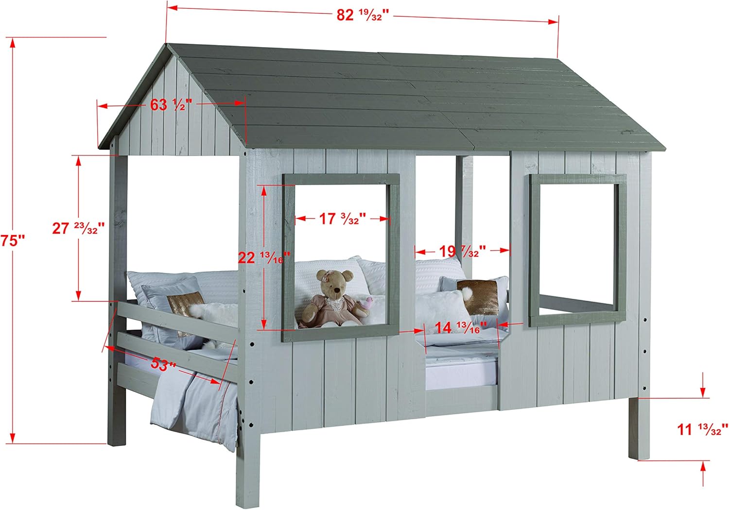 DONCO 2018-FGTT Full House Grey Two Tone Finish Low LOFT