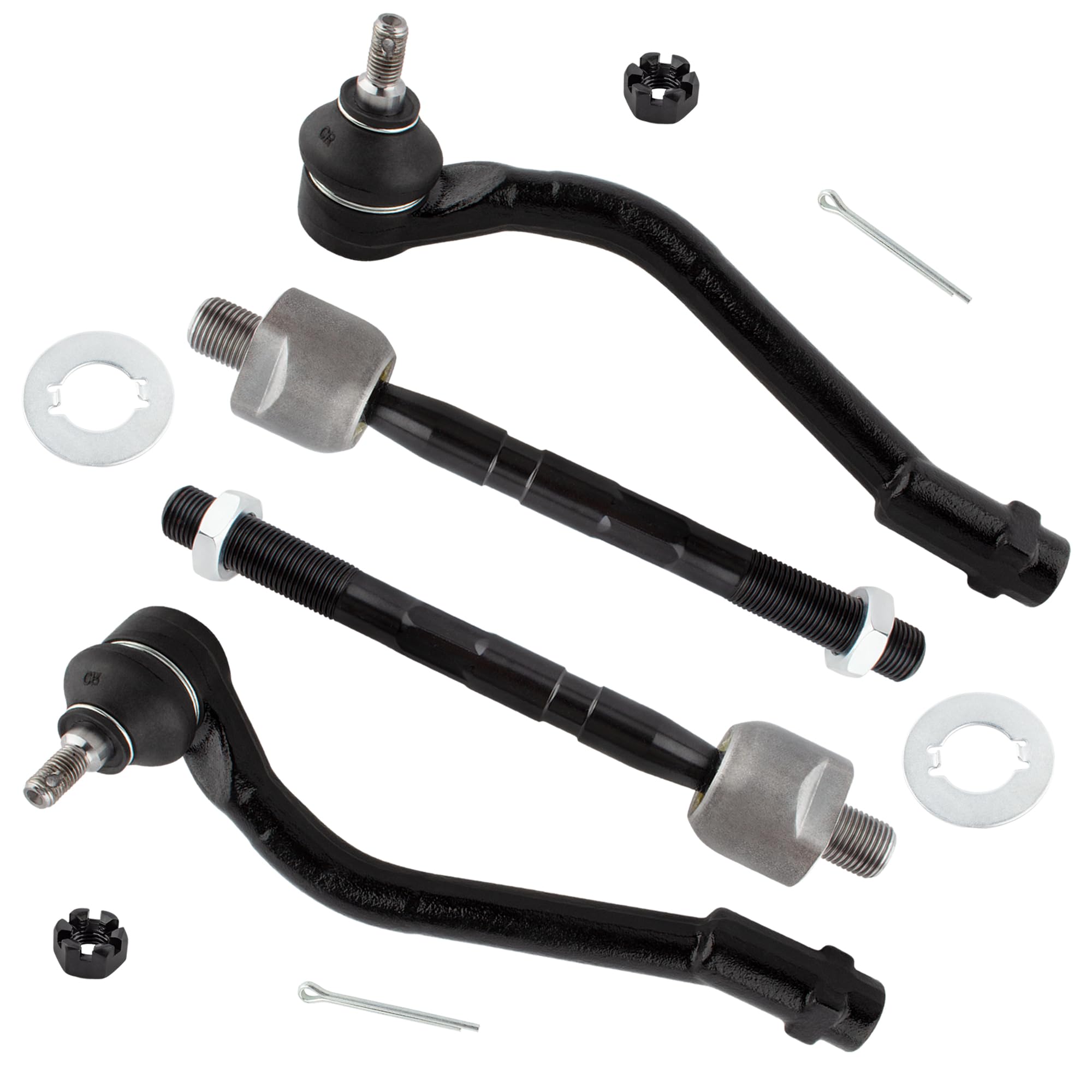 YMAUGP 4PC Front Inner/Outer Tie Rod Ends for Hyundai Azera 2012-2017,for Hyundai Sonata 2011-2013 Excluding Hybrid,for Kia Cadenza 2014-2016, for Kia