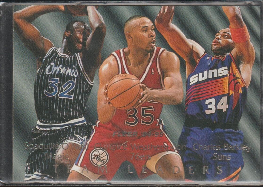 Amazon.com: Shaquille O'Neal; Charles Barkley; Clarence Weatherspoon (Basketball  Card) 1994-95 Fleer - Team Leaders #7 : Collectibles & Fine Art