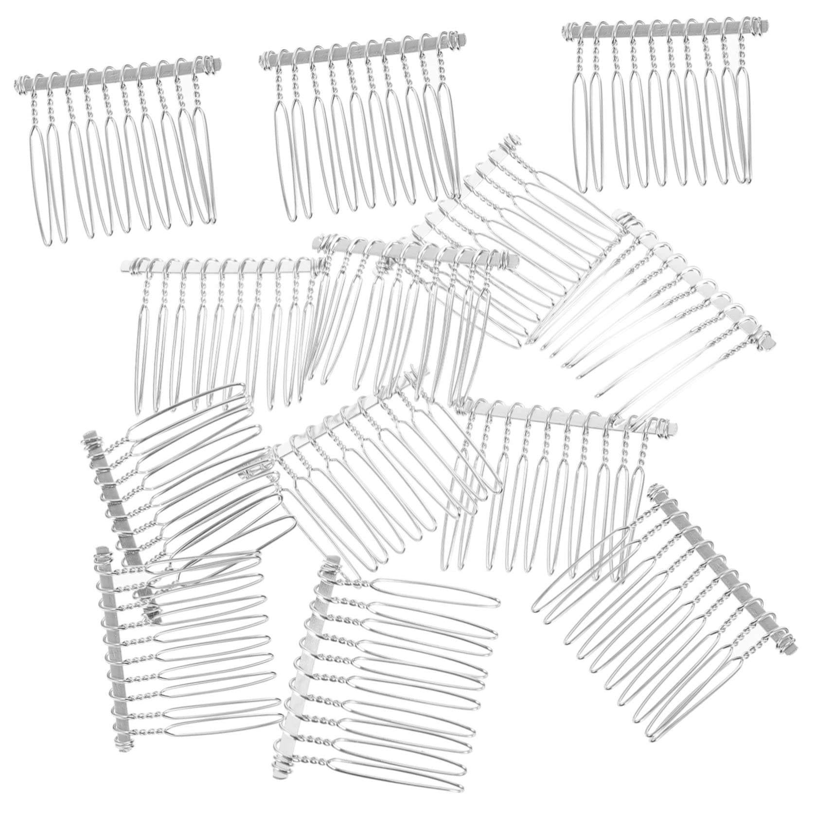 VICASKY 100 Pezzi Pettine Sposa in Metallo Accessori Sposa Leggeri e Comodi Pettinino Decorativo per Chignon Facile Accessori per Donne e Ragazze Fermaglio Nuziale
