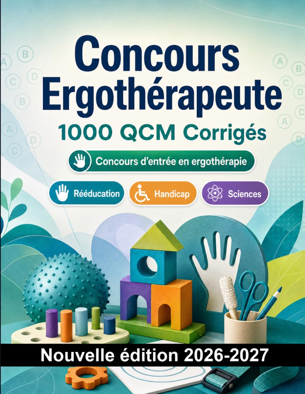 Concours Ergothérapeute : 1000 QCM Corrigés: Préparation au concours : QCM Soins, Pharmacologie, Sécurité patient, Urgences, Hygiène et entraînement aux épreuves pour réussir