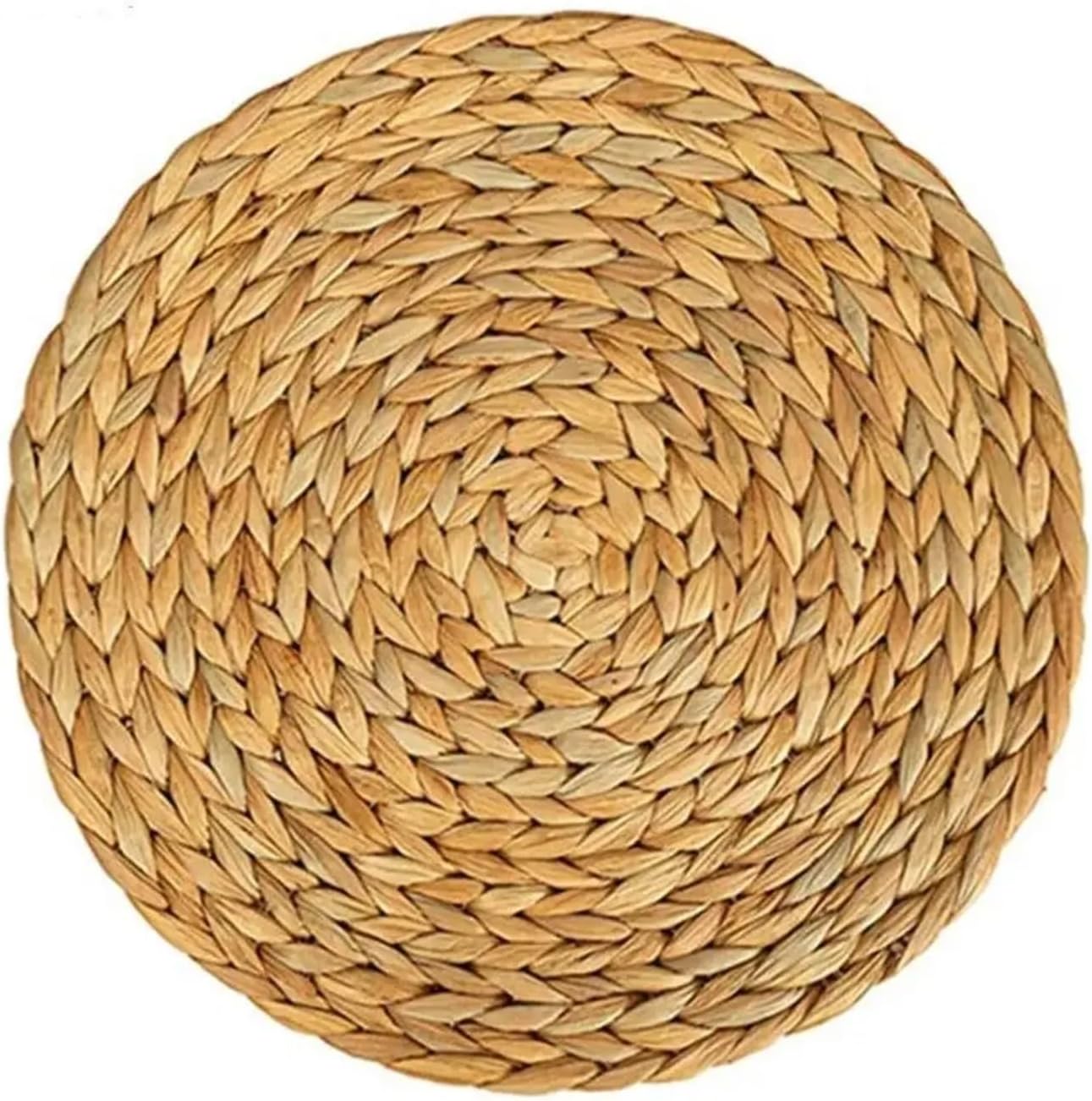 Rattan Coasters 6 Pcs Weave Rattan Cups Mat Placemats Dining Table Home Decor Round Tea Cup Mat(20CM)