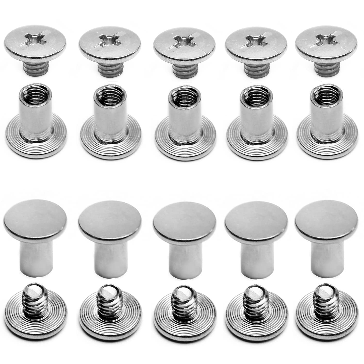 Bronze Phillips Binding Screws - 150 Pcs Kit -21