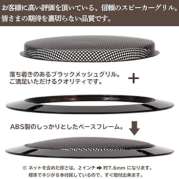 Amazon | [ネグエス] スピーカーグリル スピーカーカバー 車