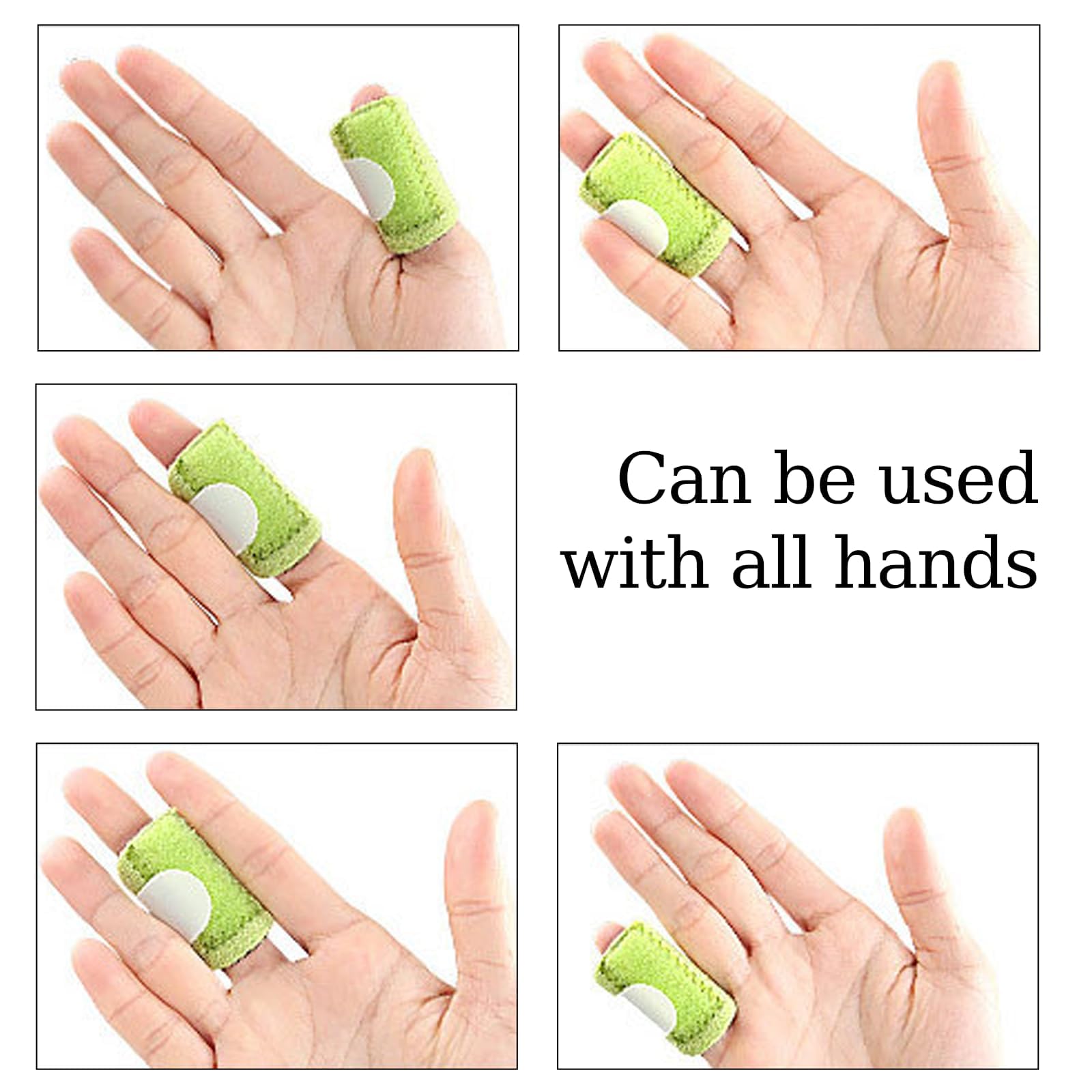 6PCS Finger Splint, Thumb Support for Pain Relief, Protector for Injured Fingers, Fingers Tape for Knuckles, Finger Cap for Cricket Gaming Arthritis 4