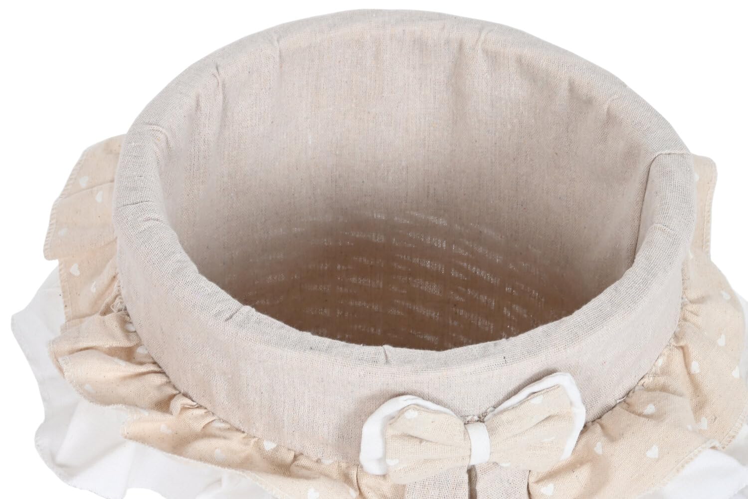 CESTA ROPA SET 4 MIMBRE TELA 45X45X68 CON TAPA