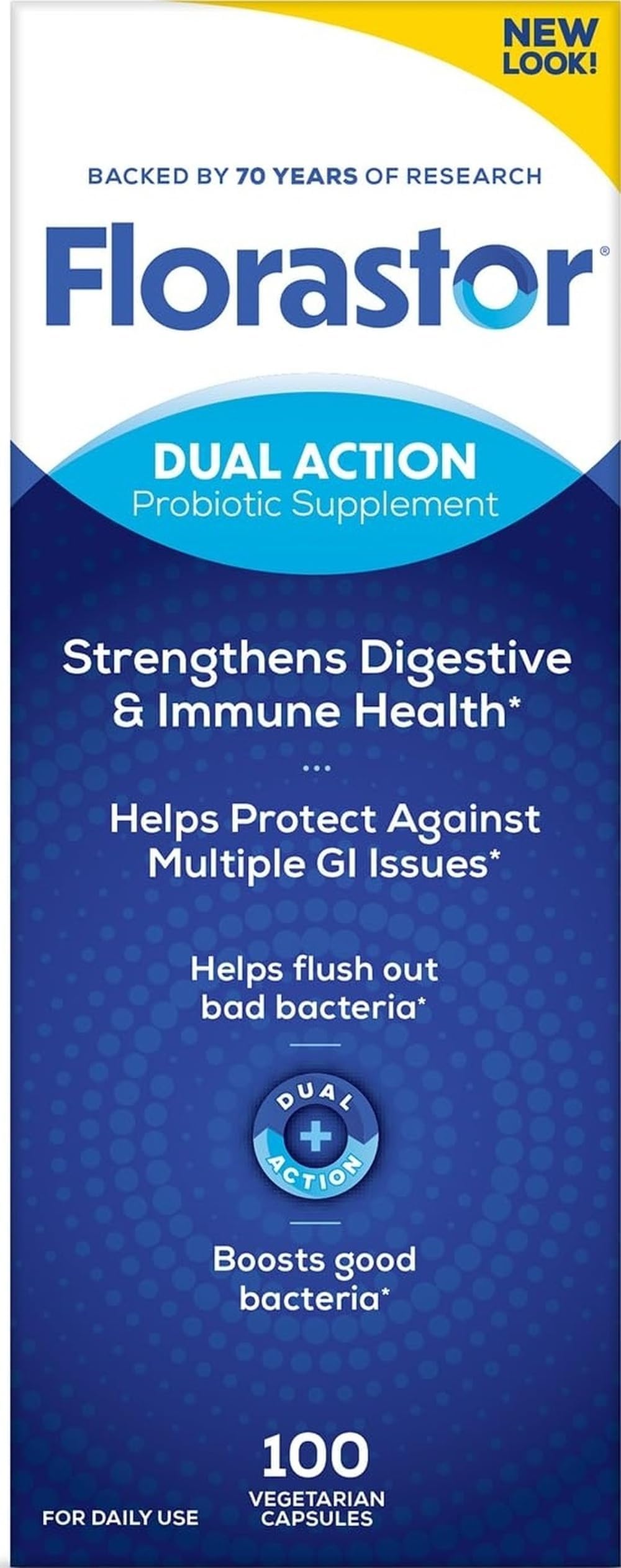 Probiotic for Digestive and Immune Health, 100 Capsules | Probiotics for Women & Men, Helps Flush Out Unwanted Bacteria, Boosts The Good with Our Unique Strain Saccharomyces Boulardii
