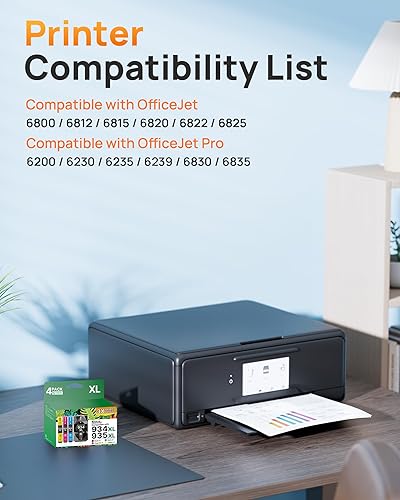 Miniatura 2 de E-Z Ink Compatible Ink Cartridge Replacement for HP 934 and 935 Ink Cartridges Combo Pack 934XL 935XL 934 XL 935 XL to Use with Officejet Pro 6200