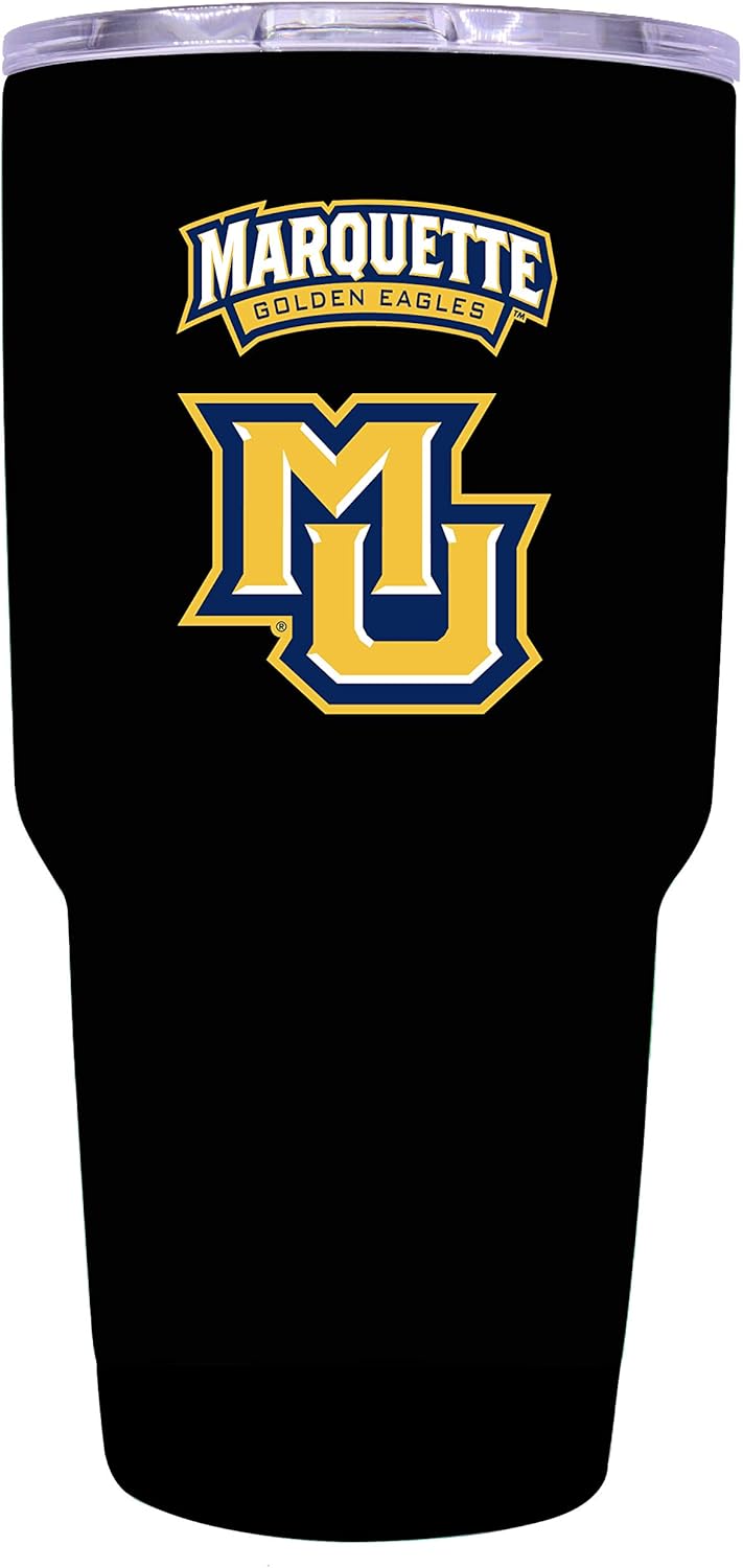 R and R Imports Marquette Golden Eagles 24 oz Insulated Stainless Steel Tumbler Navy Officially Licensed Collegiate Product