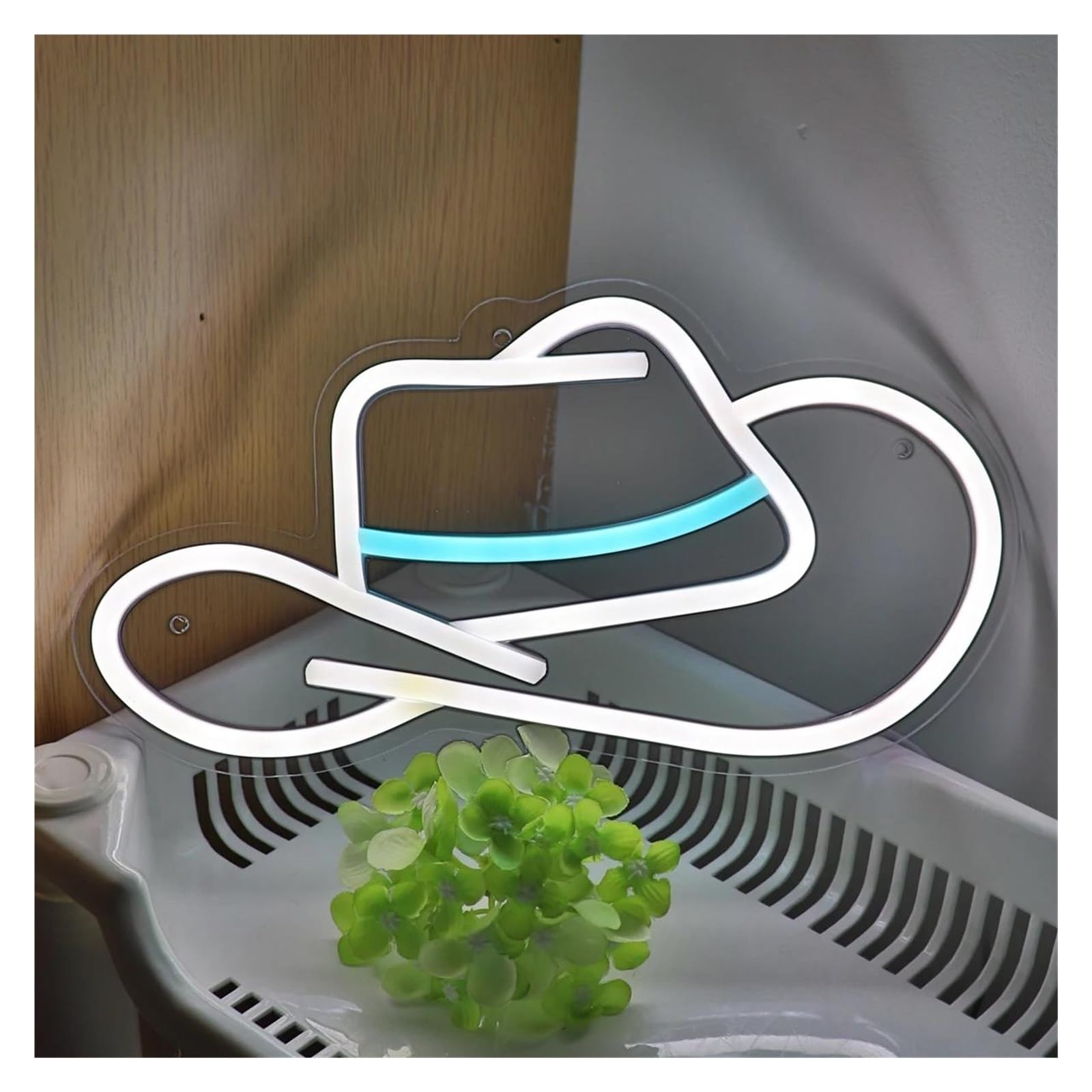 luoliang Illuminazione al neon Cappello da cowboy per insegna per neon per alimentazione per dimmerabile
