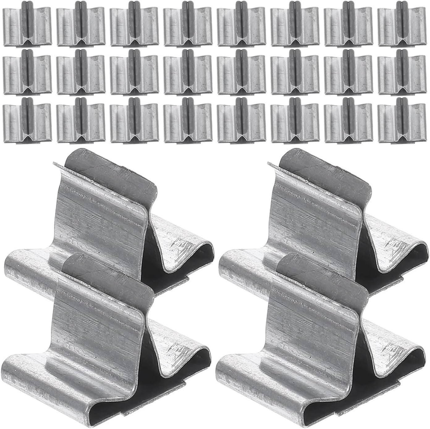 Candle Wick Tabs 400pcs Wooden Wick Tabs Metal Bases DIY Making Supplies Centering Fixator for Jar Candles Silver