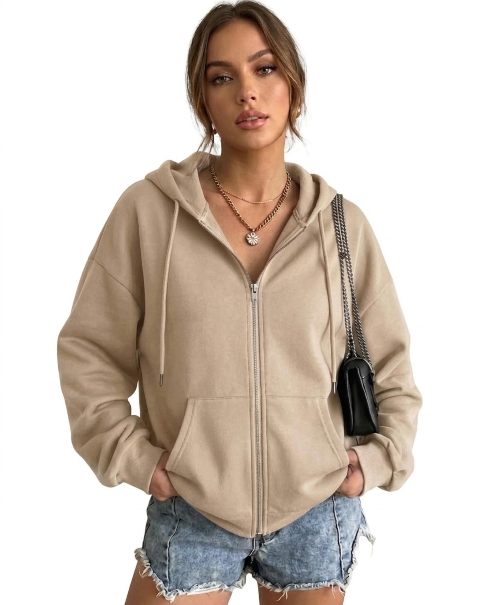 akar Women's Fleece Bomber Jacket-picture-14