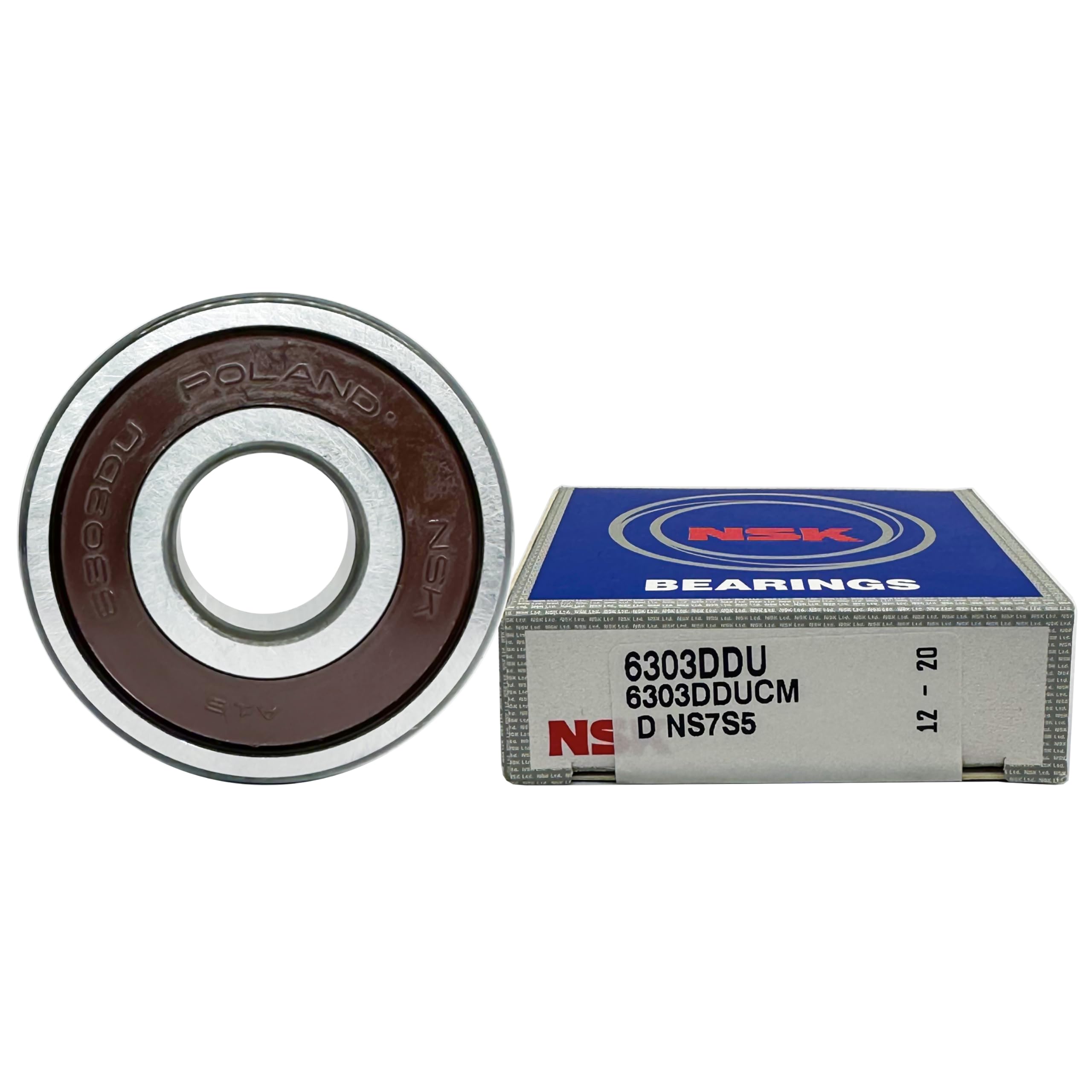 2PACK NSK 6303-2RS 6303DDU Made in Japan 17X47X14MM Double Sealed