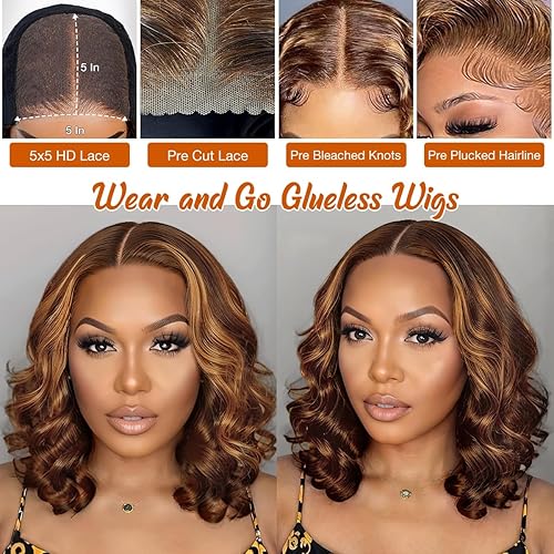 Miniatura 2 de Pelucas de cabello humano sin pegamento, prearrancadas, precortadas, rizadas, para usar y llevar, peluca rizada sin pegamento para mujeres negras,