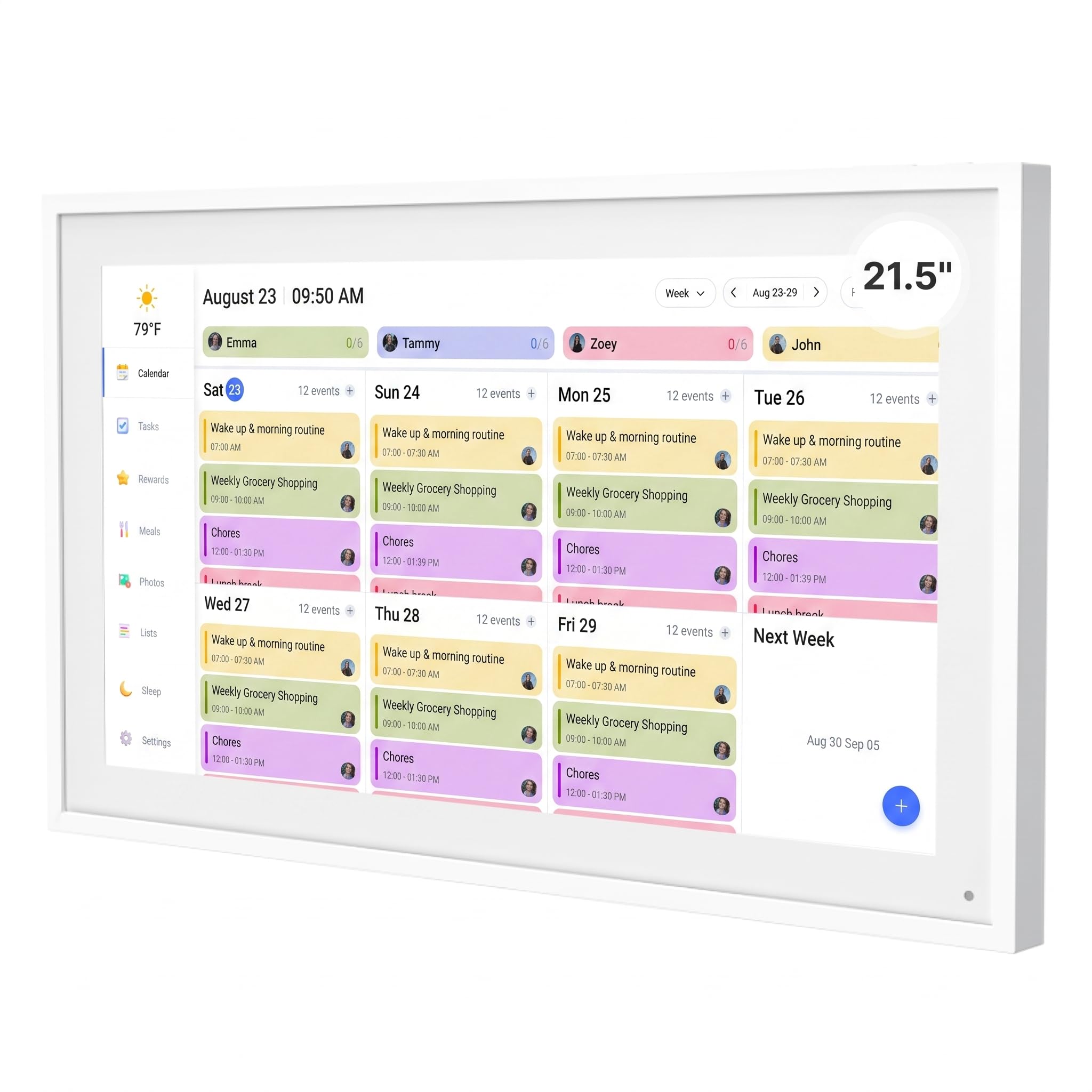 DASFIWO 21.5 Inch Smart Digital Calendar