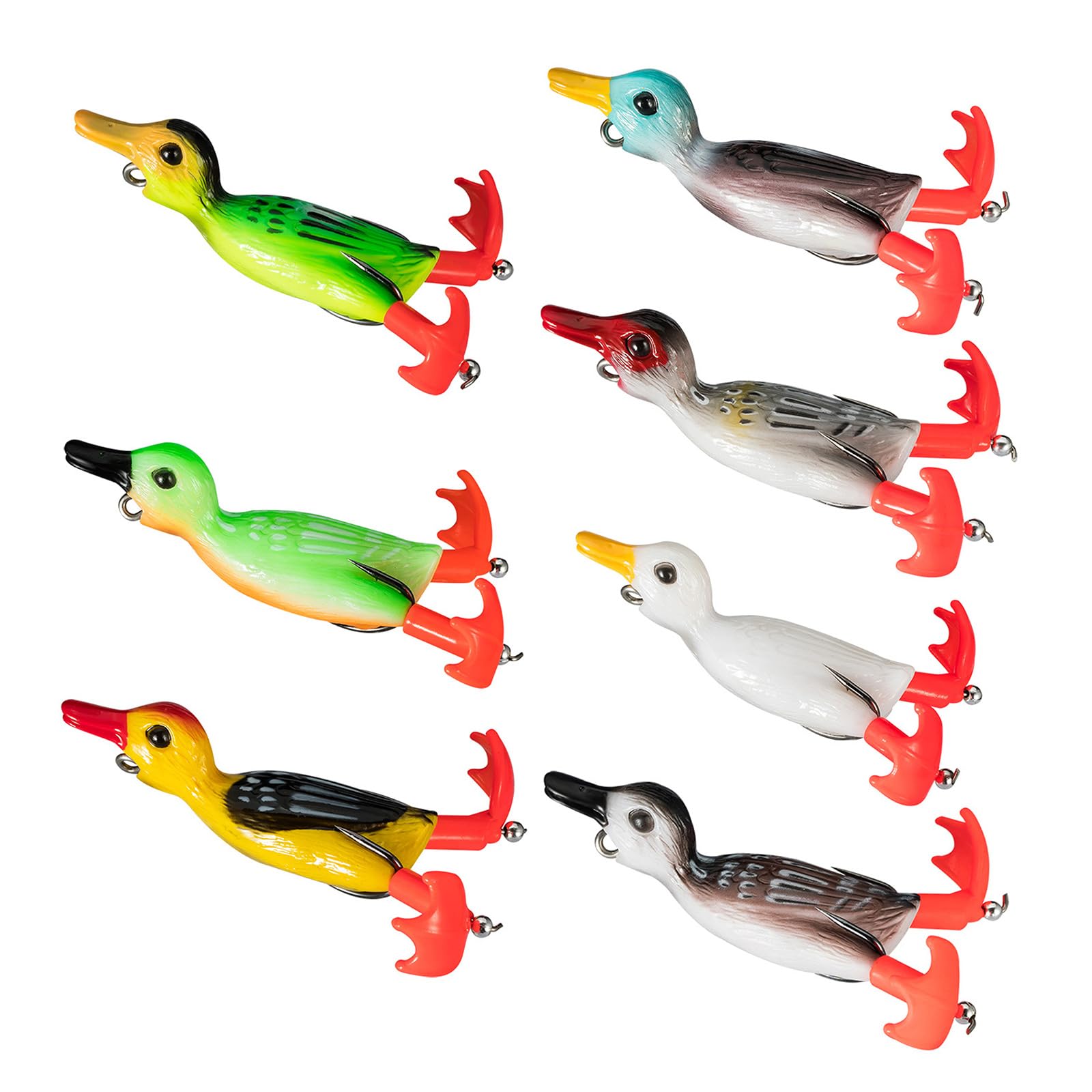 duck fishing lures Ducky Topwater Lure | Premium Bass Fishing Bait leaving a great bubble trail and wake calling in the predator fish from a distance Daddy Mac Wadle Duck Topwater