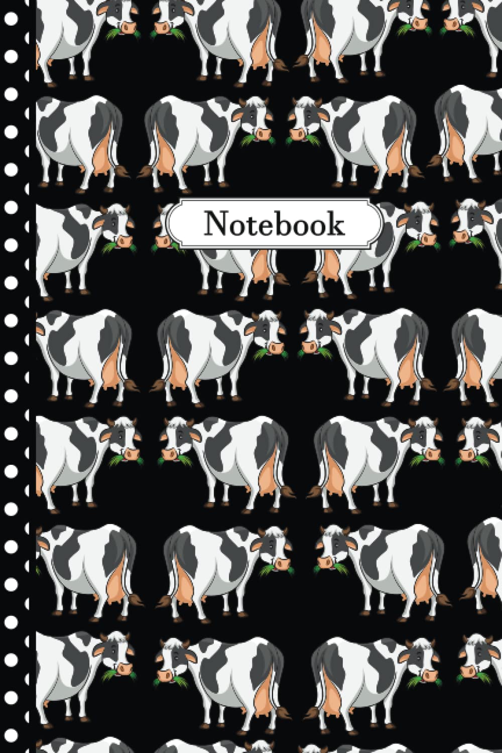 Cow Notebook: Pretty Cow Journal: 100 Pages (6x9") Cow Lined Notebook For Teens, Kids, Students, Girls, Adults, Teachers, School, Birthday Kids Writing Notes