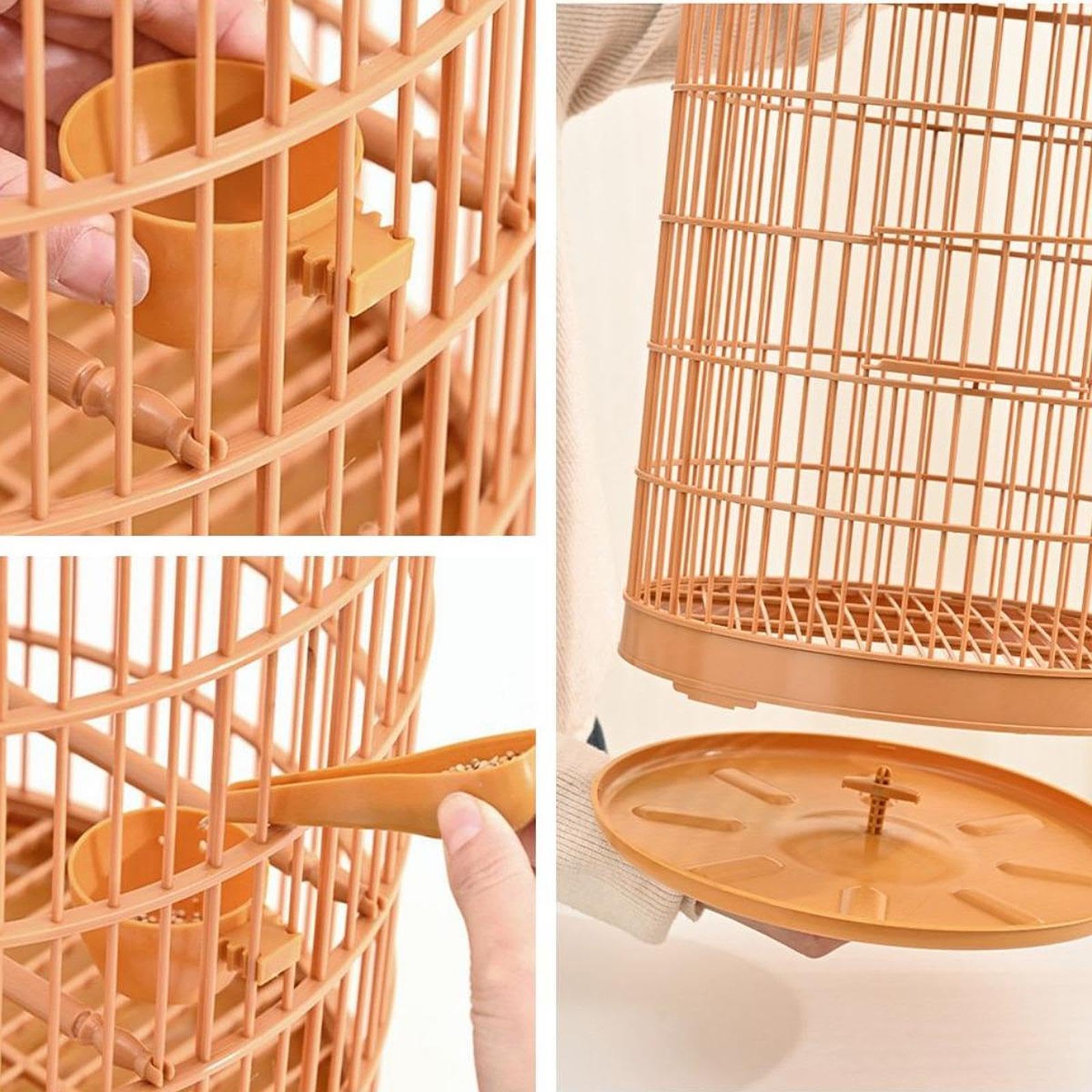 吊り下げ式ドーム型鳥かご Amazon | B Baosity 鳥かご ドームトップケージ 吊り下げ式ハウス 屋内