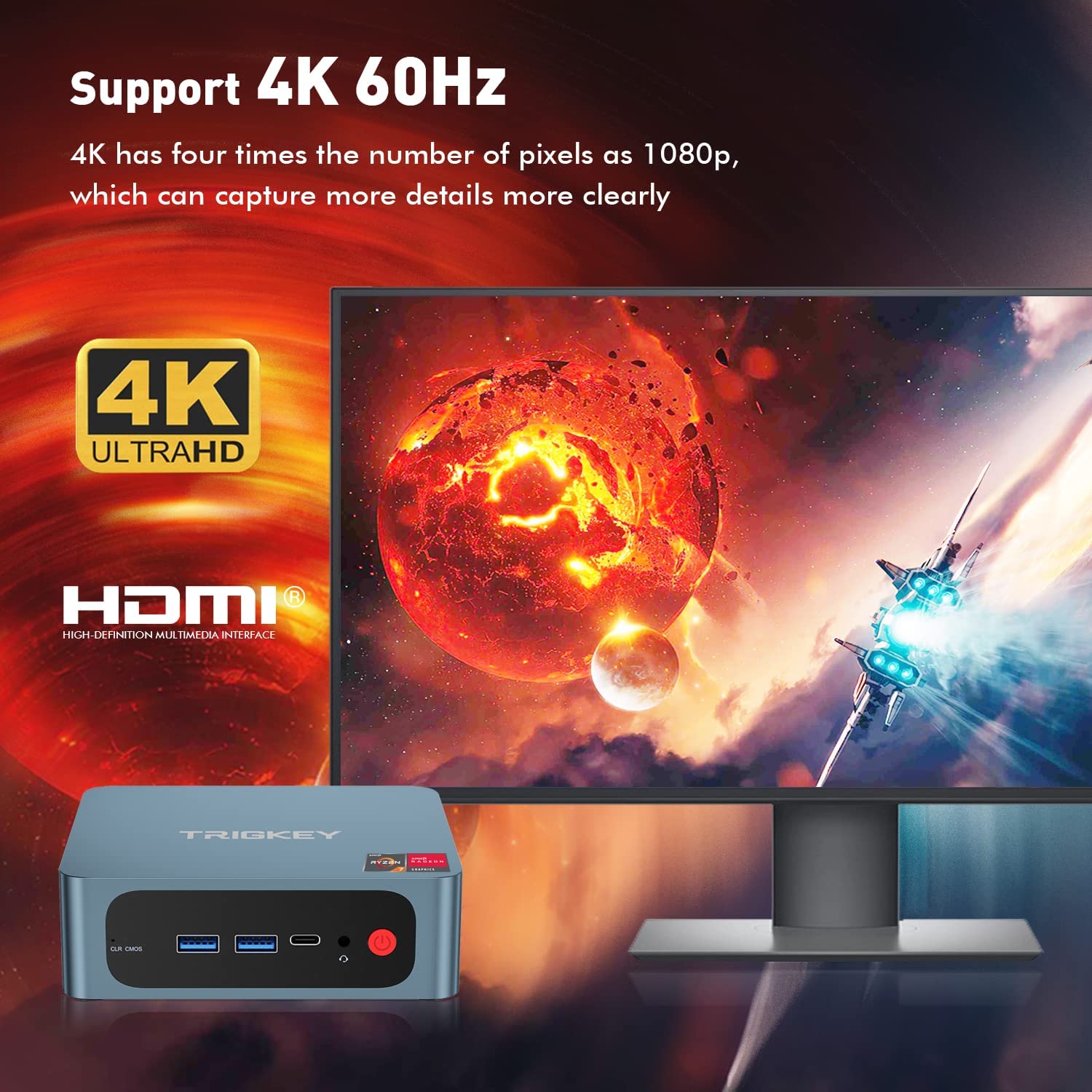 ミニPC Ryzen 7 5800H TRIGKEY Speed S5 Pro Amazon.co.jp: ミニPC Ryzen 7 TRIGKEY Speed S5 Pro R7-5800H(8コア16