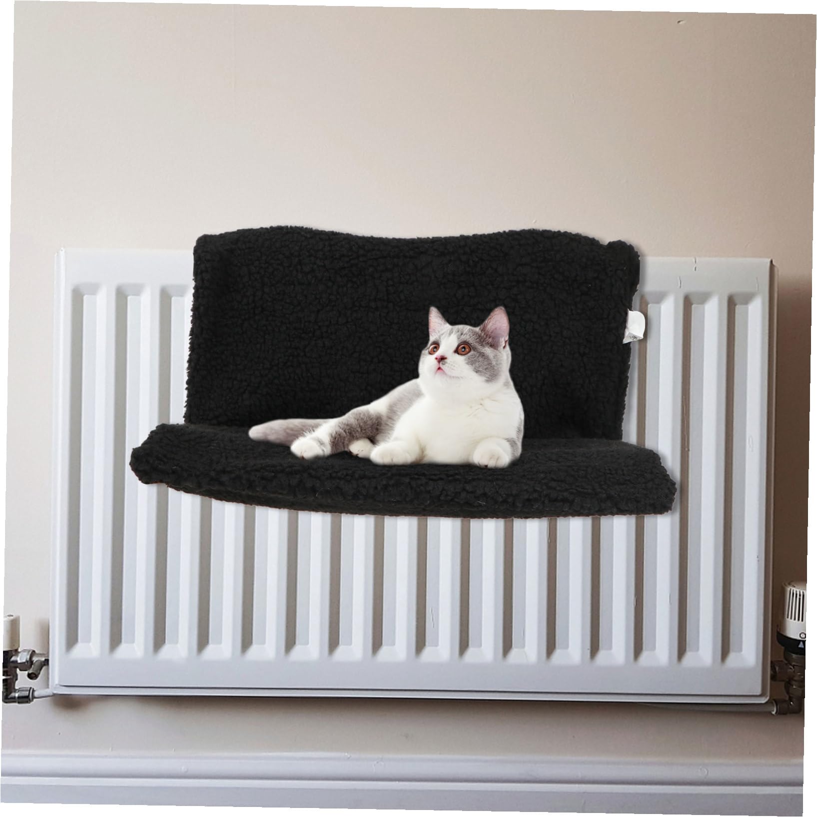 ERINGOGO Hamac Fer à Noir Chat Lit en Cadre pour Radiateur