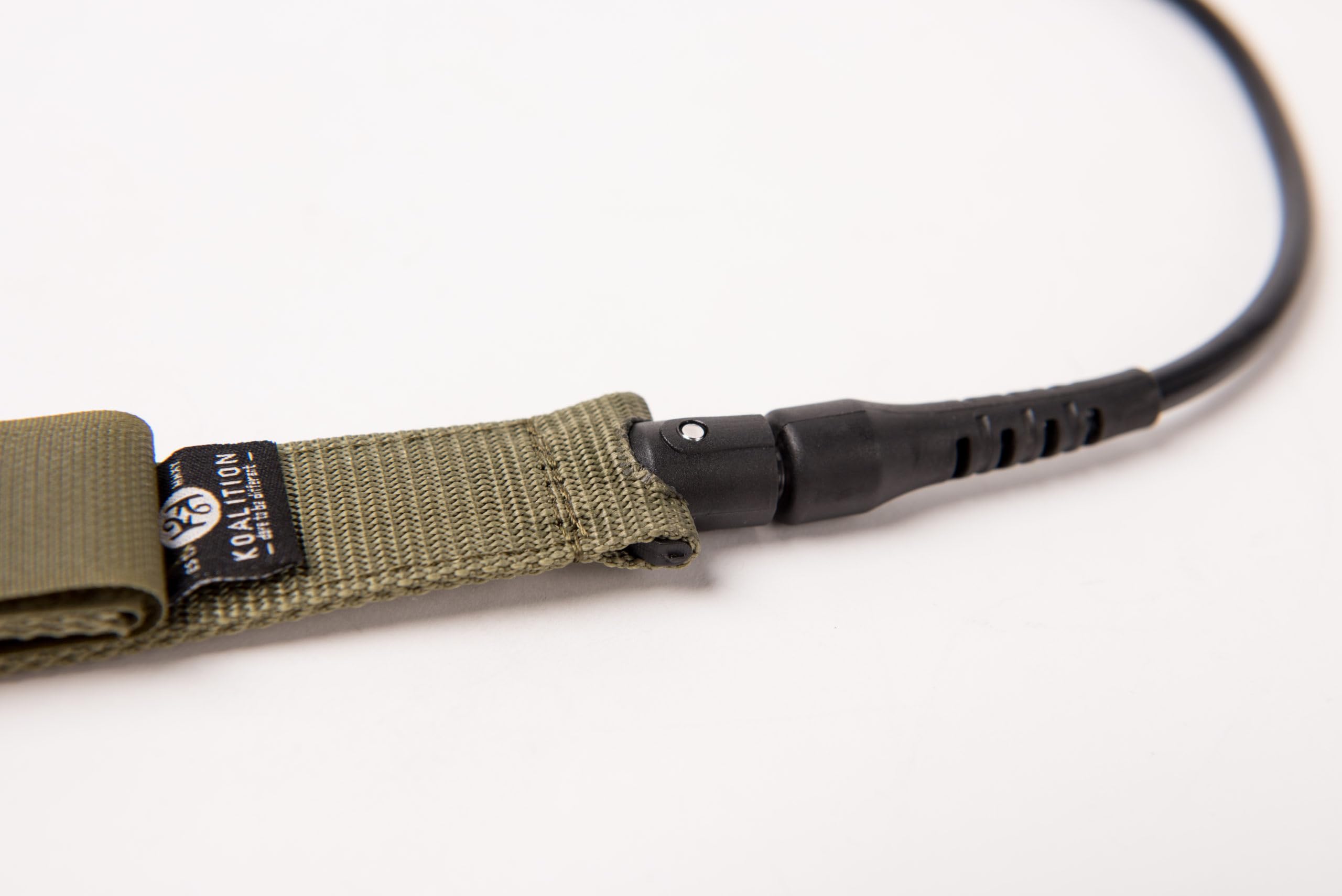 Koalition Surf Leash Invention - Vert militaire 7 mm