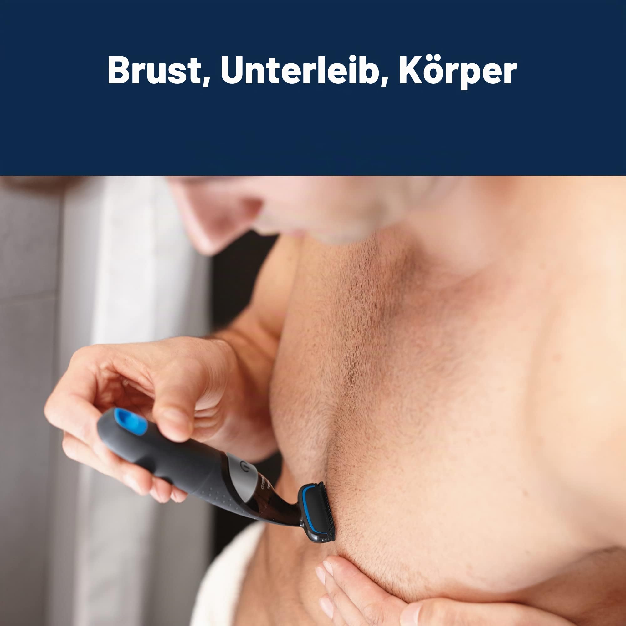 Philips Norelco BG1026/60, Bodygroom-Serie 1100, wasserfest, für Herren