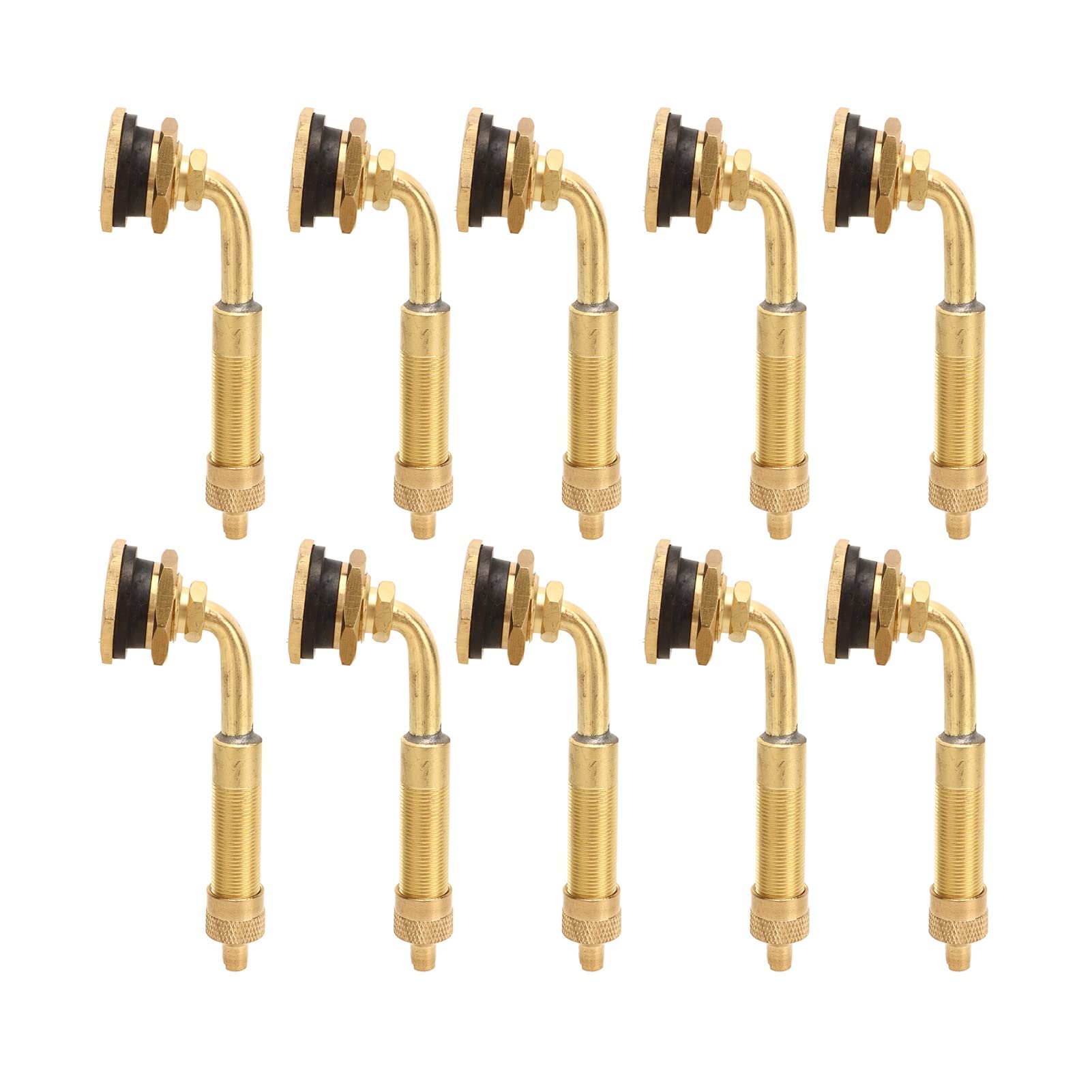 10pcs Eartmover -Reifenventilstamm Kupfer Großer Bohrung 60 Mm Bis 80 Mm 45o für Große Lader Bulldozer Bagger Anwendung: Großer B -Erdmoden -Reifenventil Stammbohrventil