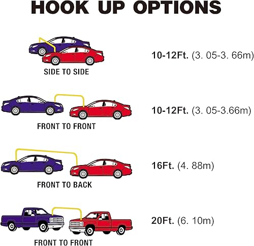 Miniatura 10 de CARTMAN cable pasacorriente calibre 4, con bolsa de transporte, 4AWG x 20pies