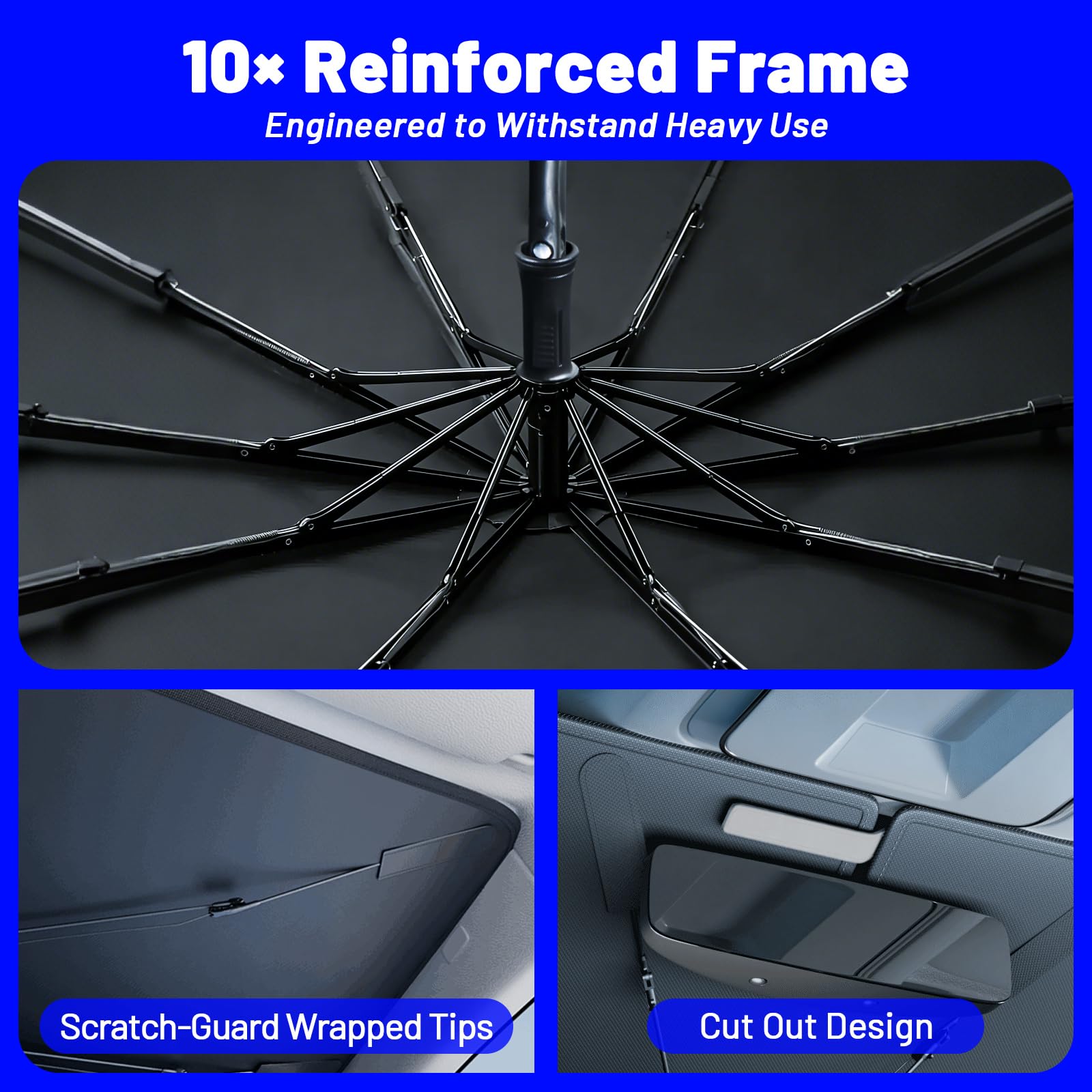 Parasol para parabrisas de Jeep Compass 2017-2025, personalizado para Compass 2017-2022 2023 2024 2025 para parabrisas delantero, parasol de coche para aislamiento térmico